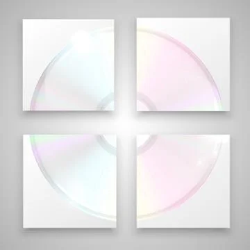 CD/DVD on white background, vector illustration Stock-Illustration