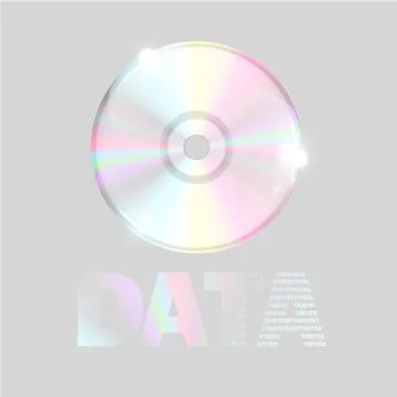 CD/DVD on white background, vector illustration Stock-Illustration