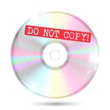 CD/DVD on white background, vector illustration Stock Illustration