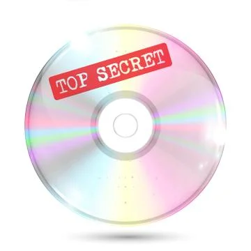 CD/DVD on white background, vector illustration Stock-Illustration