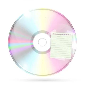 CD/DVD on white background, vector illustration Stock-Illustration