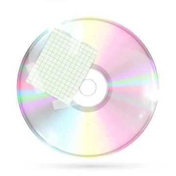 CD/DVD on white background, vector illustration Stock-Illustration