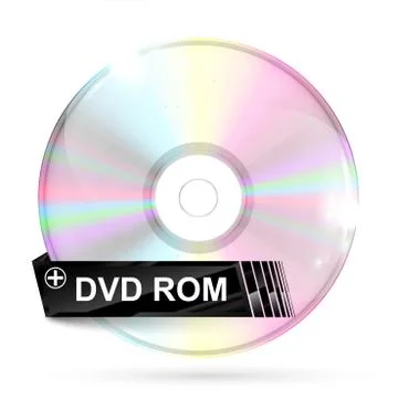CD/DVD on white background, vector illustration Stock-Illustration