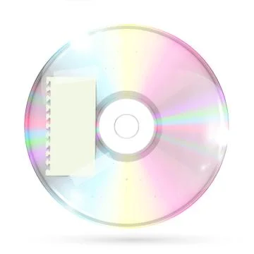 CD/DVD on white background, vector illustration Stock-Illustration