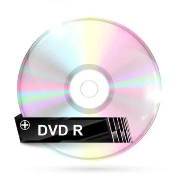 CD/DVD on white background, vector illustration Stock-Illustration