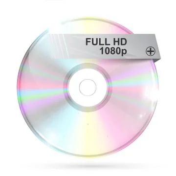 CD/DVD on white background, vector illustration Stock-Illustration