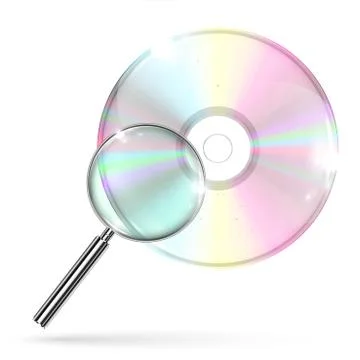 CD/DVD on white background, vector illustration Stock-Illustration