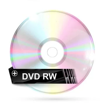 CD/DVD on white background, vector illustration Stock-Illustration