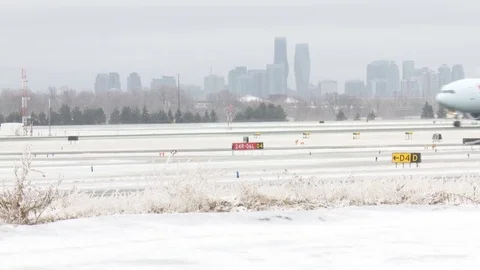 CDF 15 Air Canada Boeing 777 Takeoff Roll Type IV Stock Footage 77109727