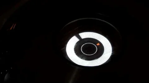 CDJ Mock Vinyl Wheel Spin Section as Song Plays Stock-Footage 38379223