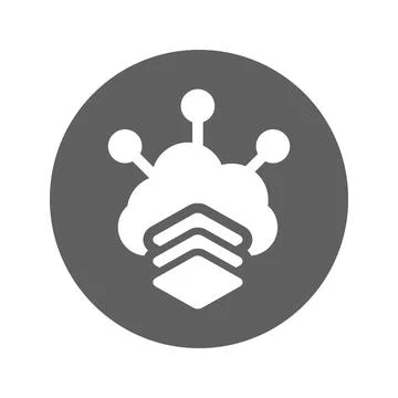 Cdn, layers, big data icon. Stockillustratie