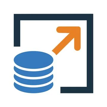 Cdn, storage icon. Simple editable vector design isolated on a white backgr.. Stock Illustration