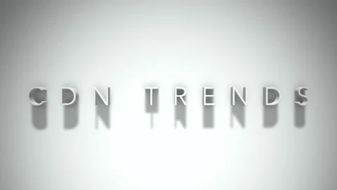 cdn trends 3D title animation with shado... | Stock Video | Pond5