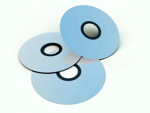 CD's Or DVD's Stock Illustration