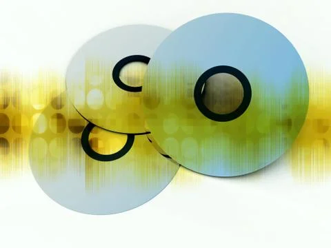 CD's Or DVD's Stock Illustration