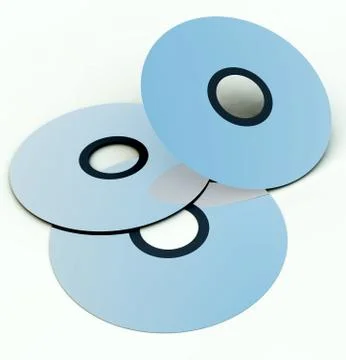 CD's Or DVD's Stock Illustration