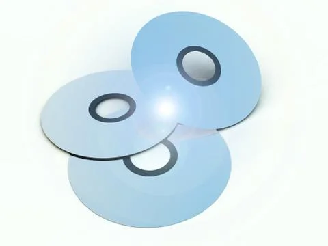 CD's Or DVD's Stock Illustration