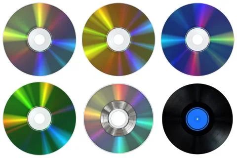 Cds &amp; record Stock Photos