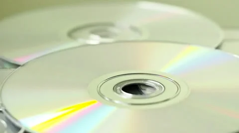 Cd's Rotating 스톡 동영상 25332055