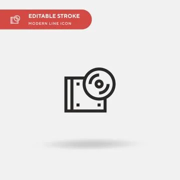 Cds Simple vector icon. Illustration symbol design template for web mobile UI 스톡 일러스트