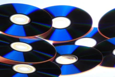 CD's stack Stock Photos