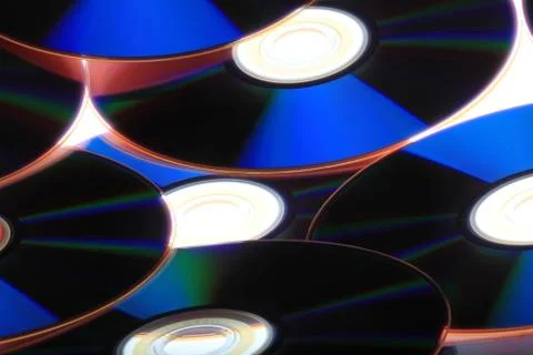 CD's stack Stock Photos