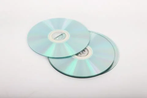 CDs on a white background. Stock-Fotos
