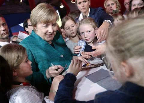 CDU presents programm in interactive space, Berlin, Germany - 17 Sep 2017 Stock Photos