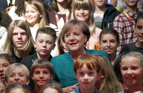 CDU presents programm in interactive space, Berlin, Germany - 17 Sep 2017 Stock Photos