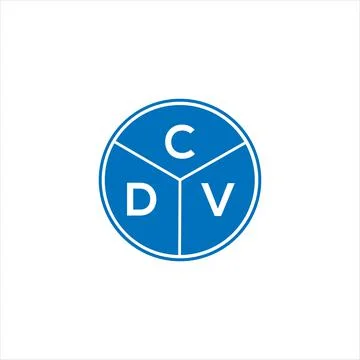 CDV letter logo design. CDV monogram initials letter logo concept. CDV letter 스톡 일러스트