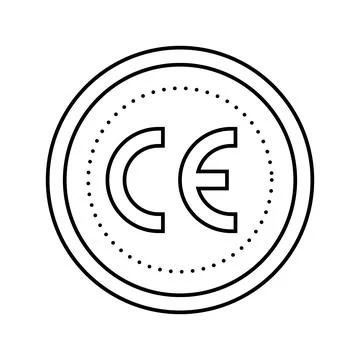 Ce certified line icon vector illustration Stock Illustration