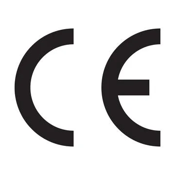 CE European Conformity certification mark icon vector for graphic design, log Stock Illustration