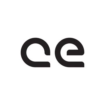 Ce initial letter vector logo icon Illustrazione stock