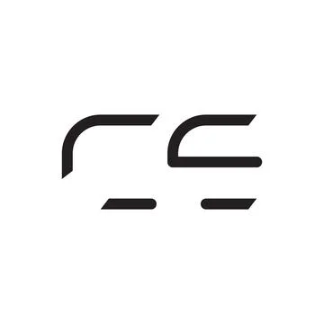 Ce initial letter vector logo icon Stock Illustration