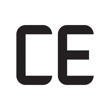 Ce initial letter vector logo icon Stock Illustration