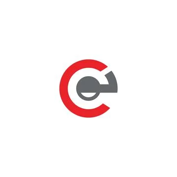 CE letter logo design vector template, c e logo design, ce logo Stock Illustration