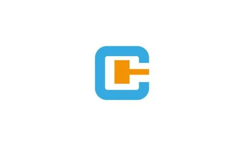 CE logo design . Square C and E logo design . clean and modern logo design Stock Illustration