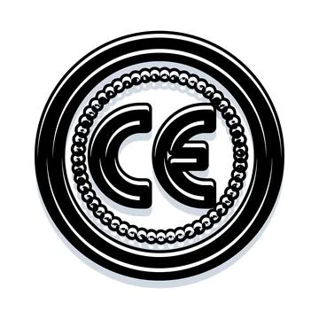 Ce marking symbol confirming quality and conformity イラスト素材