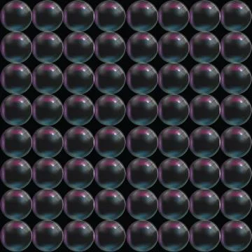 Cea Bubbles on Black Background. Seamless pattern. Vector Illustration Stock Illustration