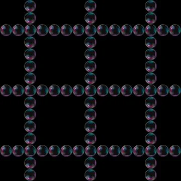 Cea Bubbles on Black Background. Seamless pattern. Vector Illustration Stock Illustration