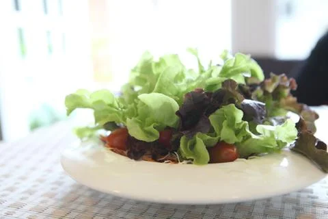 Ceacar salad in close up Stock Photos