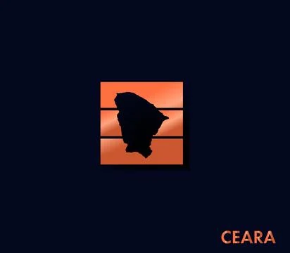 Ceará map icon for your design Stock Illustration