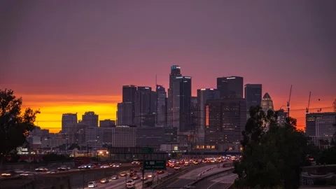 Ceasar Chavez Sunset 280 pics 5 sec int 10-15-20 h264-420 4KUHD 24 UHQ Stock Footage 147318518