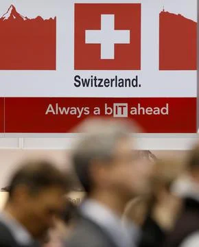 CeBIT Computing Trade Fair, Hannover, Germany - 20 Mar 2017 Fotos Stock
