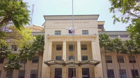 Cebu City Hall Building, Philippines. Stock Footage