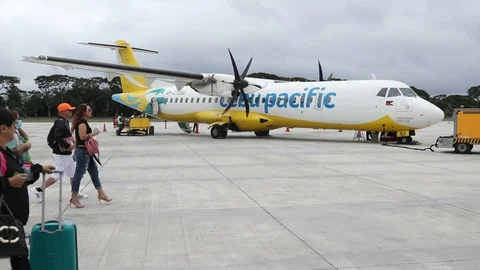 Cebu Pacific Small Propeller Plane Stock Video Pond5