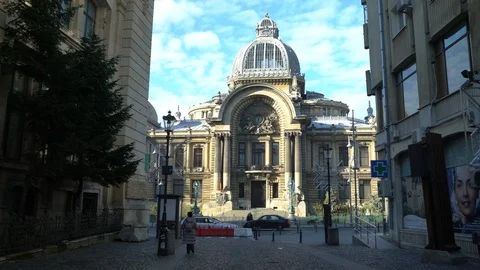 Cec Palace in Bucharest Stock-Footage 86804625