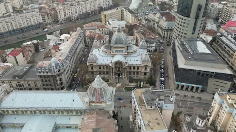 CEC Palace Bucharest Romania Stock Footage 260847718