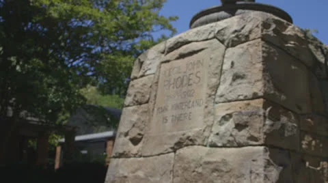 Cecil John Rhodes focus pull Stock Footage 22996741