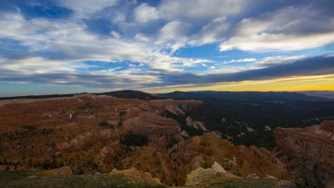 Cedar Breaks Sunset Timelapse Stock Footage 131064843